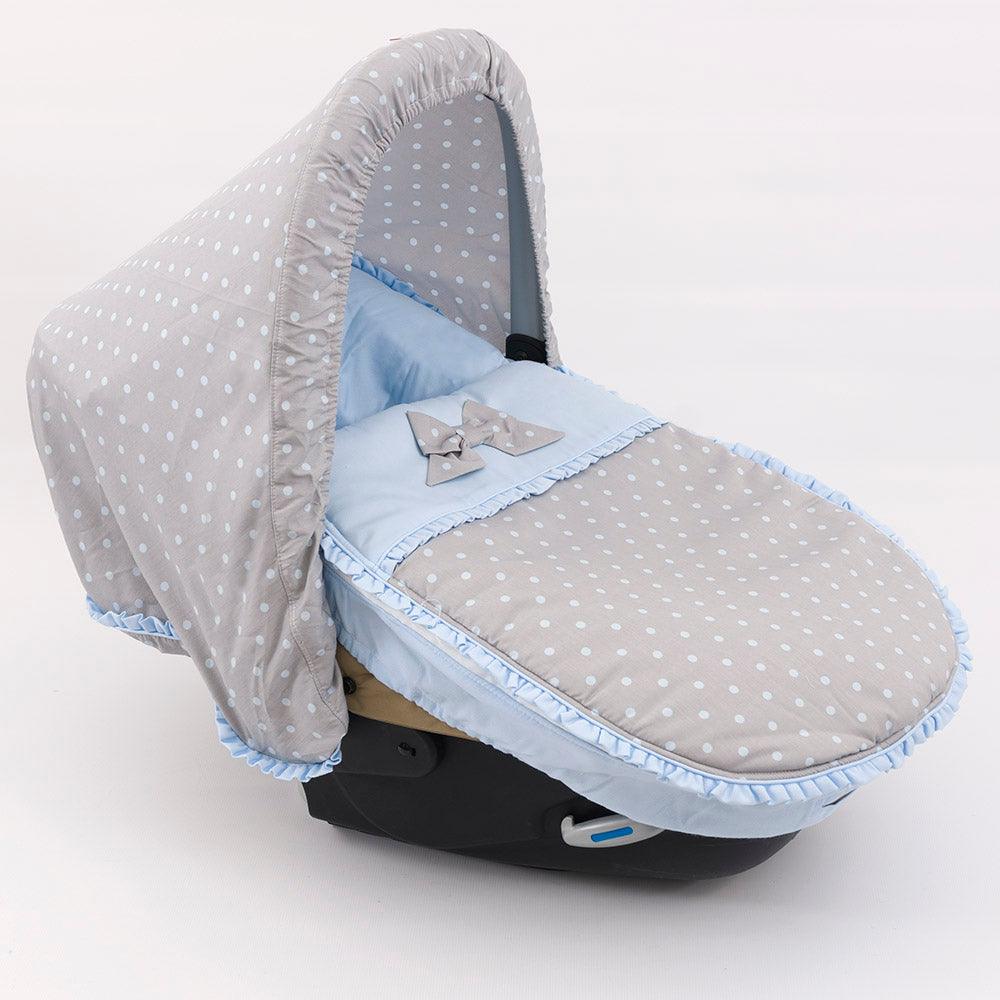 Saco Matrix Jane 744 Topos Celeste con Gris Bebiti by nanetes - Nanetes #